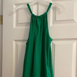 New Banana Republic Emerald Green Halter Dress. Size 6 NWOT